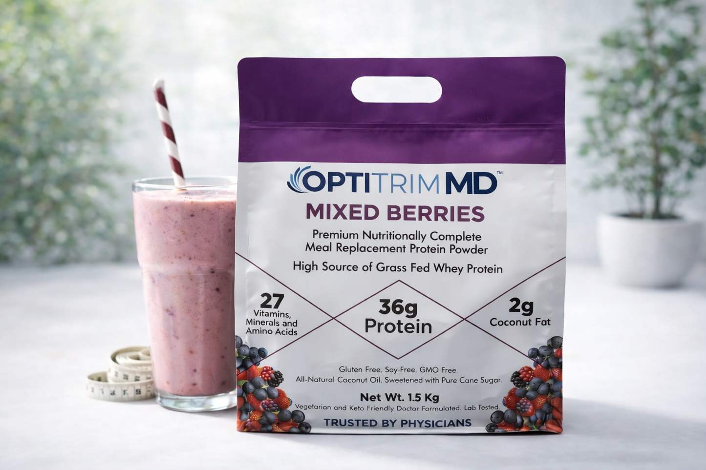 Mixed Berries Protein Powder 1.5kg