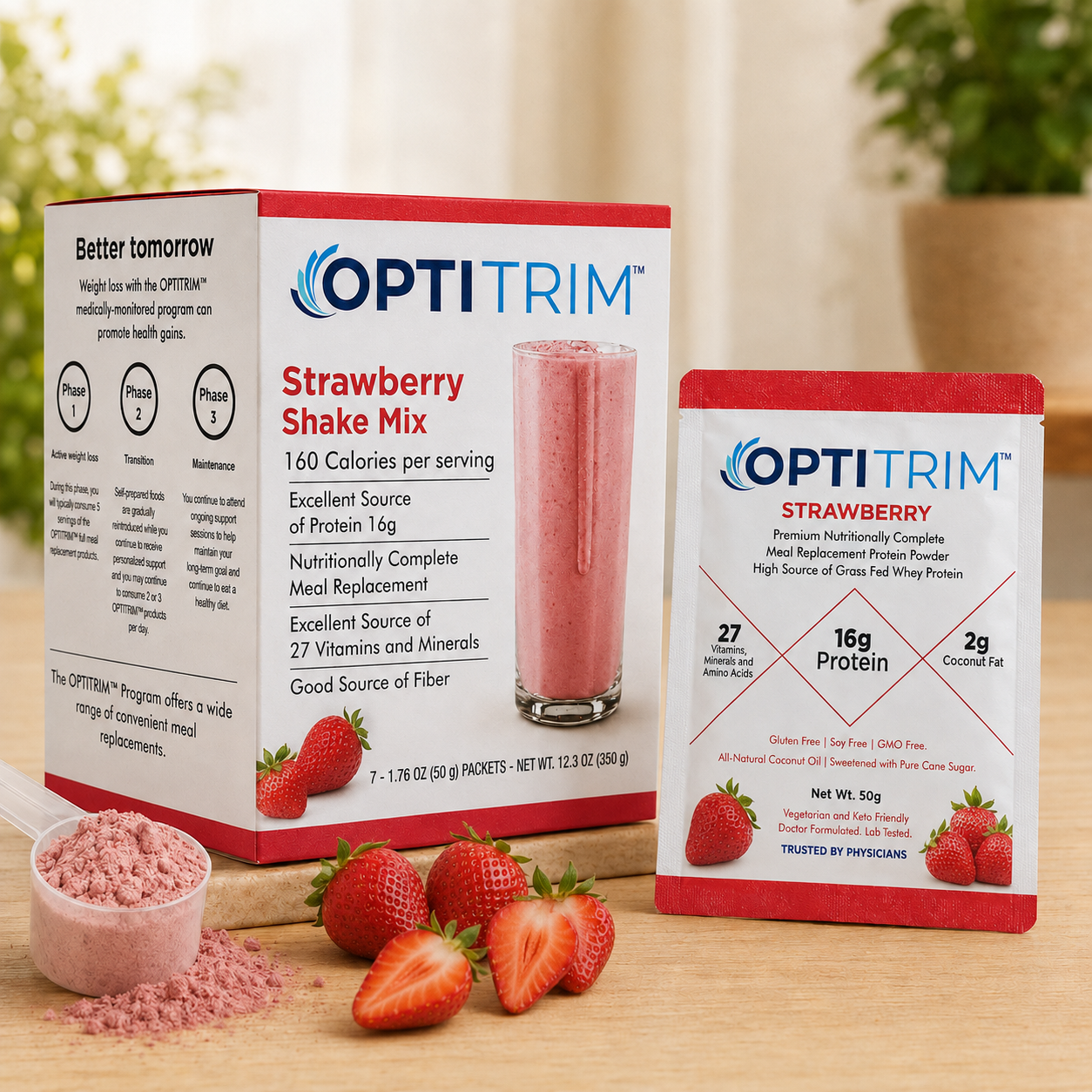 Strawberry Protein Powder 16g (7 Pack)
